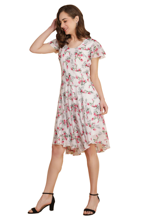Neil White Floral Dress
