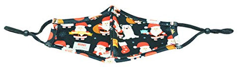 TSM Christmas Santa Washable and Reusable 3 Layer Cloth Mask