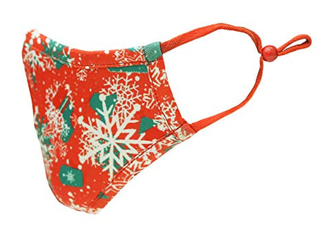 TSM Christmas Star Washable and Reusable 3 Layer Cloth Mask
