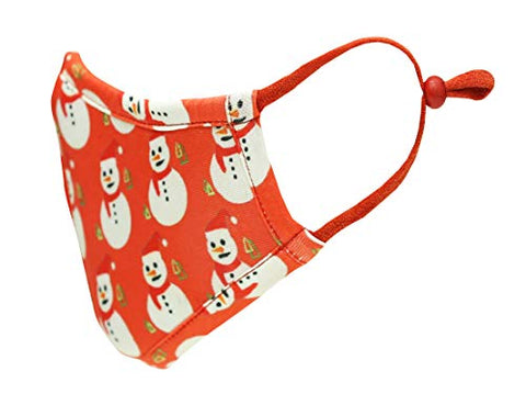 TSM Christmas Snowman Washable and Reusable 3 Layer Cloth Mask