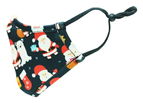 TSM Christmas Santa Washable and Reusable 3 Layer Cloth Mask