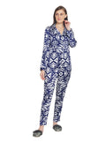 Lisa Women's Satin Floral Top & Pajama Set