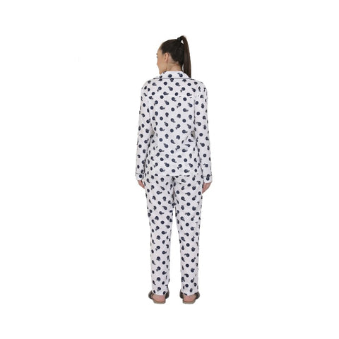 Dots Women's Abstract Top & Pajama Set