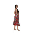 Red Floral Reversible Dress