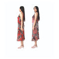 Red Floral Reversible Dress