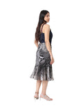Abstract Midi Skirt