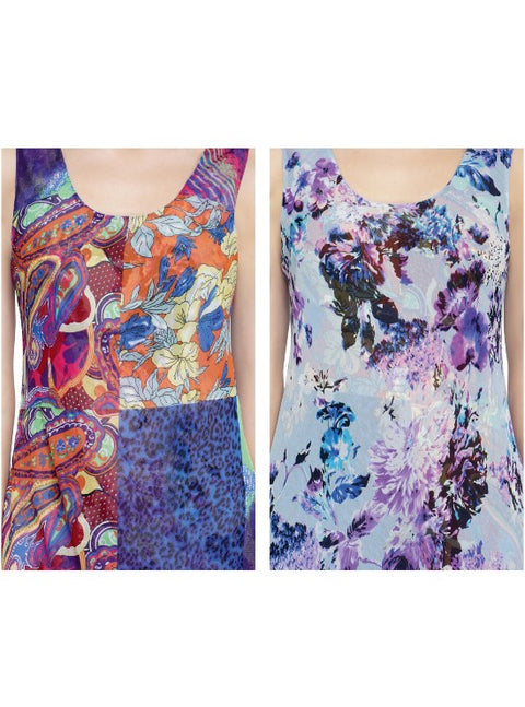 Blue & Purple Reversible Dress