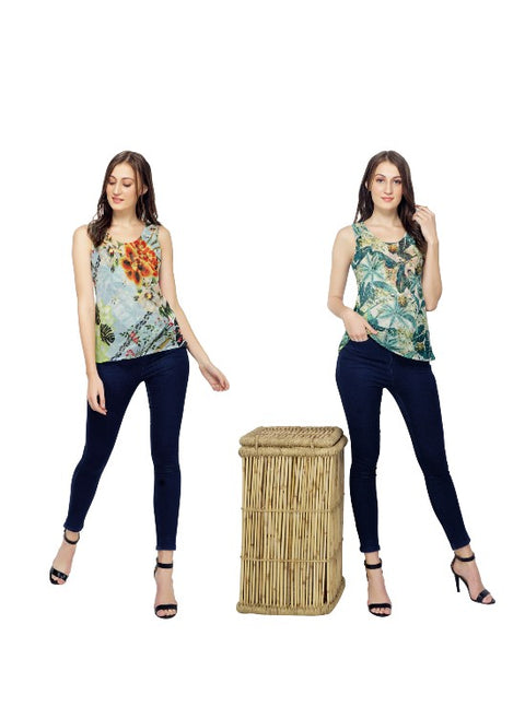 Floral Reversible Top