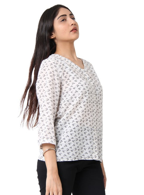 Oigami Bird Printed Shirt