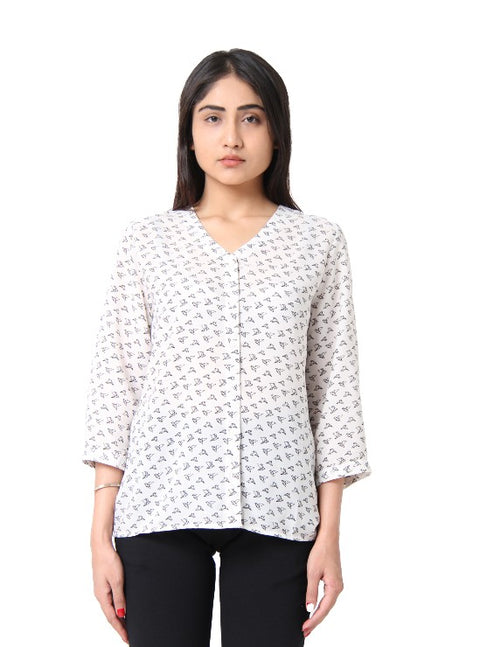 Oigami Bird Printed Shirt