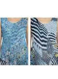 Turquoise Reversible Asymetrical Top